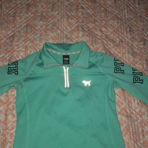 Pink athletic pull over